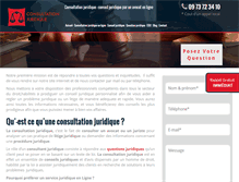 Tablet Screenshot of consultation-juridique.net