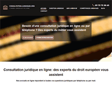 Tablet Screenshot of consultation-juridique.org